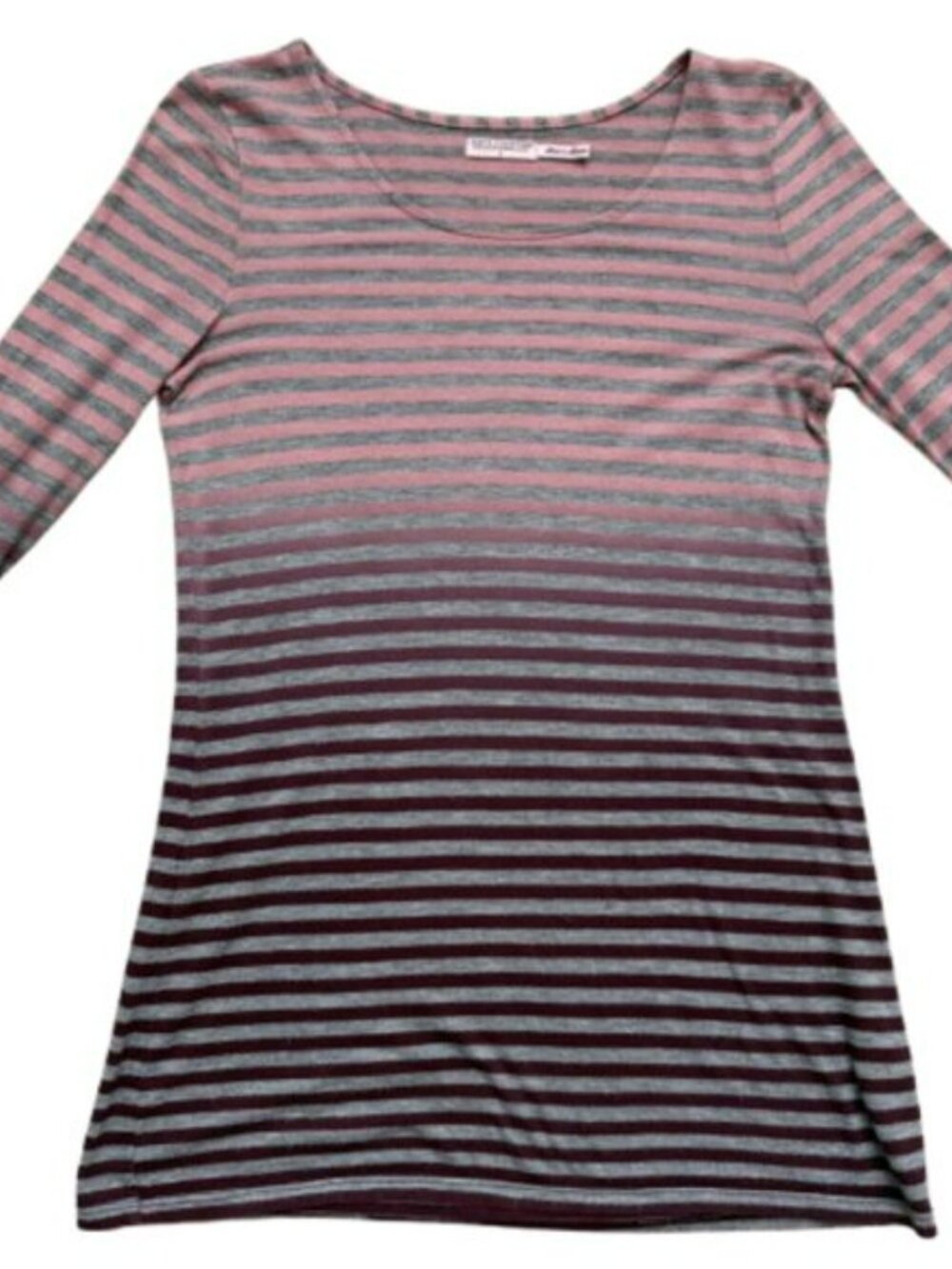 Juicy Couture Gray and Mauve Striped T-shirt size Small Women - Picture 6 of 6